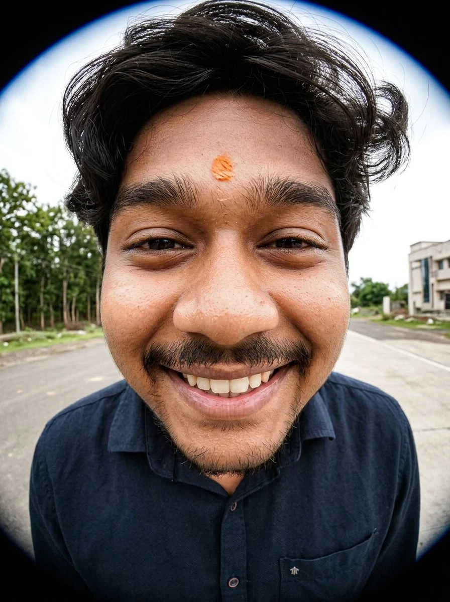 Fisheye Portrait · After