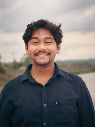 Smiling portrait · Before