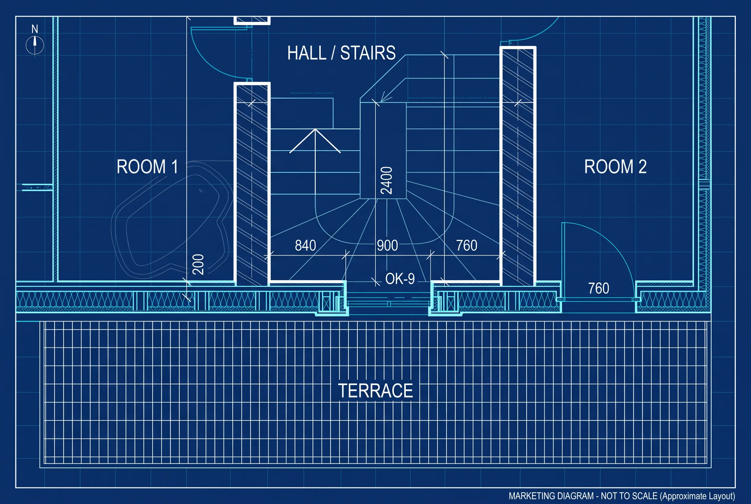 Close-up floor plan · After
