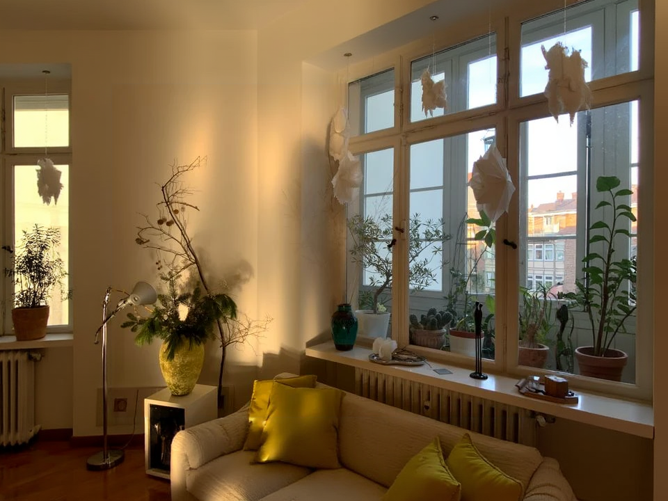 Intérieur ensoleillé · Après