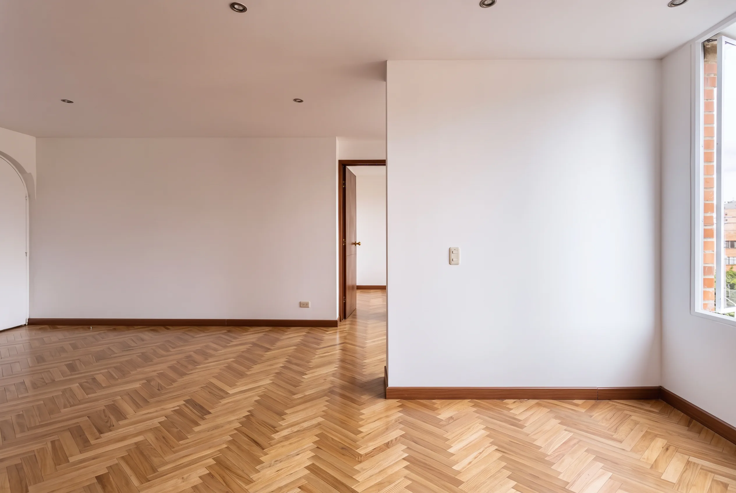 Herringbone floor · After