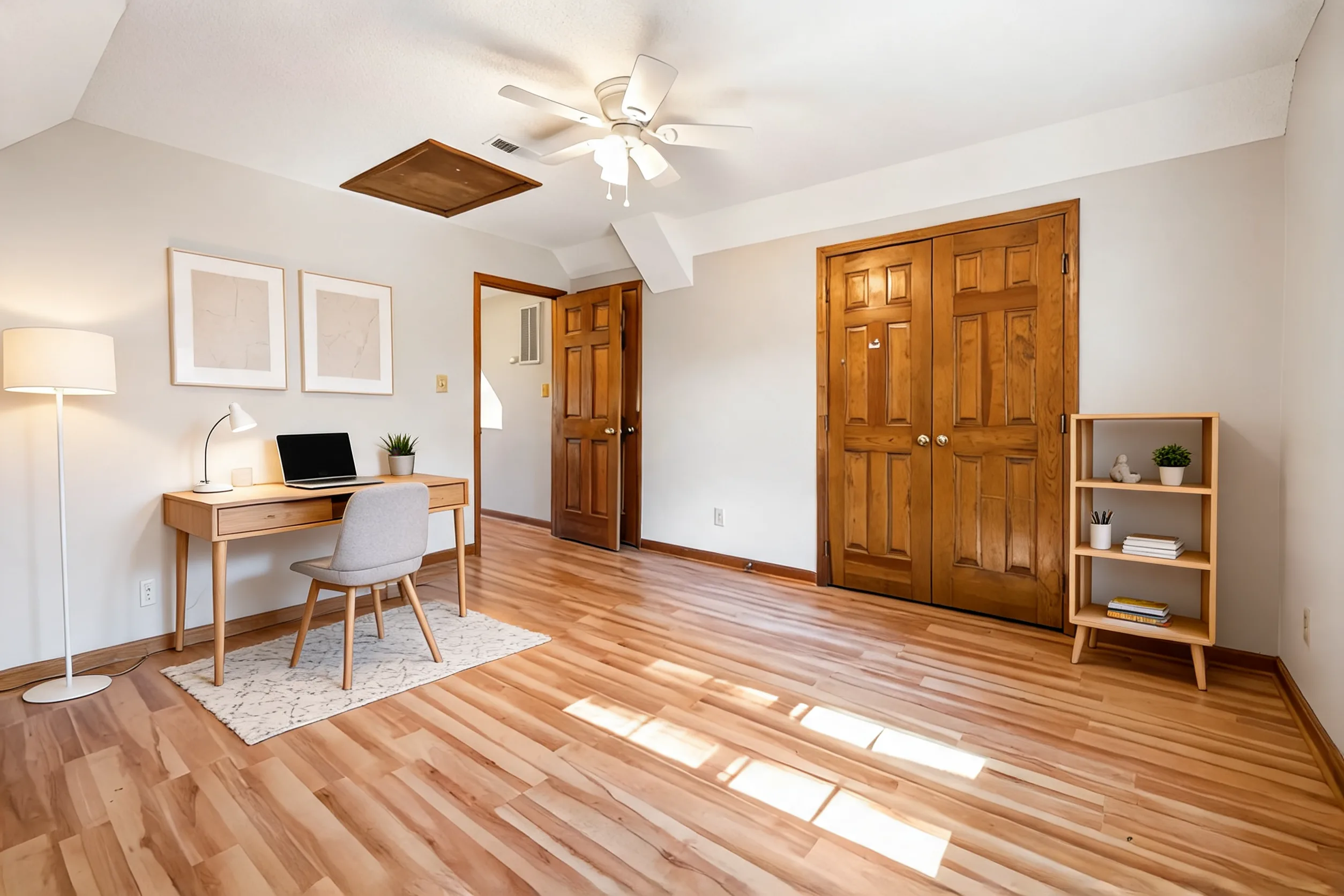 Empty home office · After